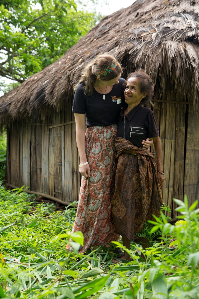 Elisa and I. Photo: Lucy Aulich, World Vision. 