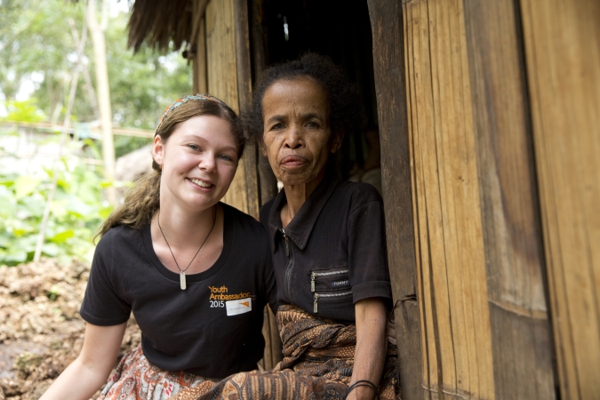 Elisa and I. Photo: Lucy Aulich, World Vision. 